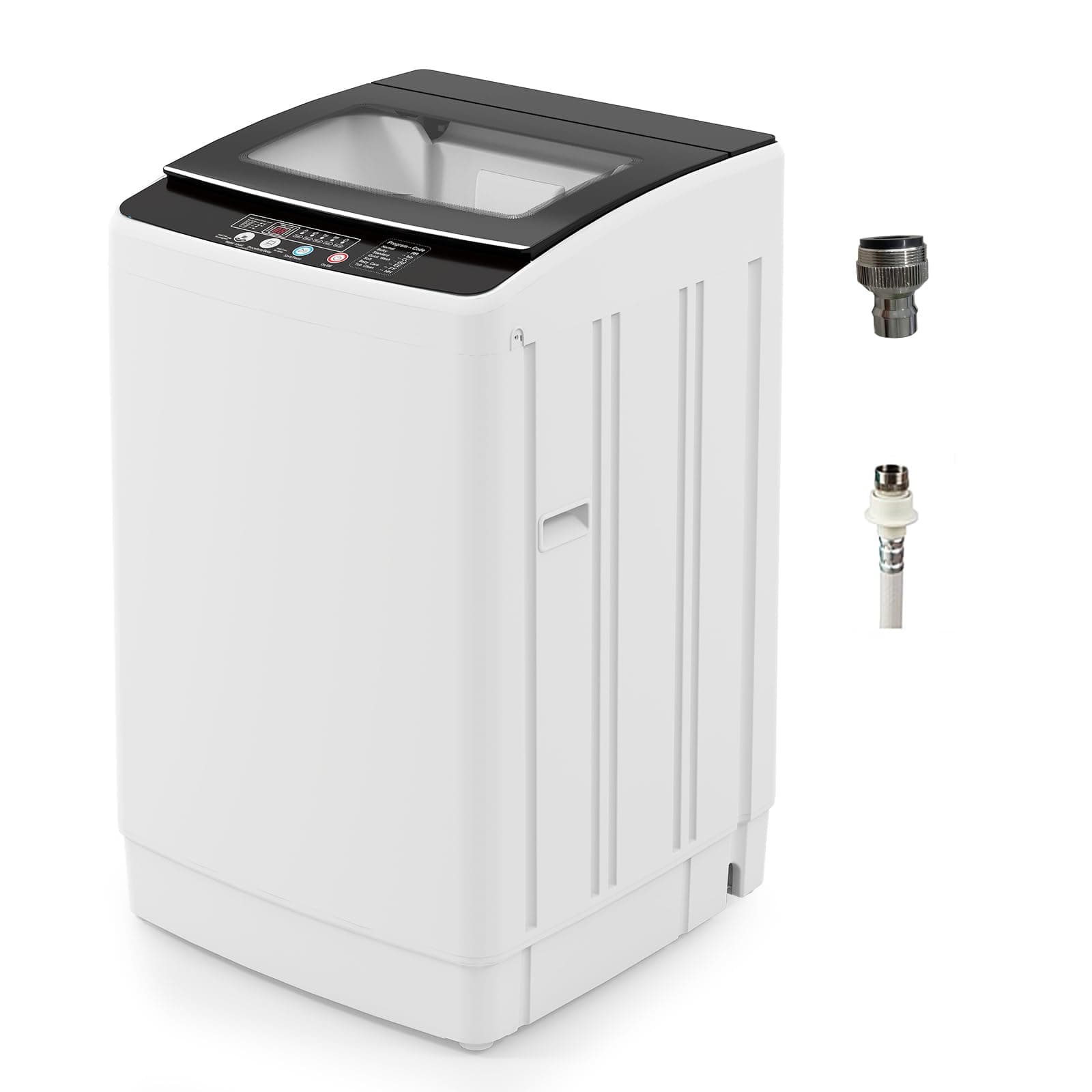 - VCJ Portable Washing Machine, 35 LBS Large Capacity Full-Automatic Portable Washer with 12 Wash Cycles, 8 Water Levels & 24H Delay, Compact Electric Laundry Washer for Apartment, Dorms,RVs