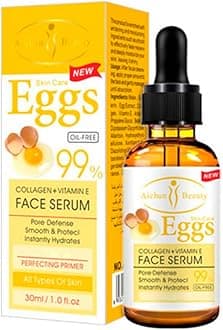 AICHUN BEAUTY Serum 99% Vitamin E Collagen Face Lifting Smoothing Oil Control Acne Perfecting Primer 4 Type (#03 EGGS)
