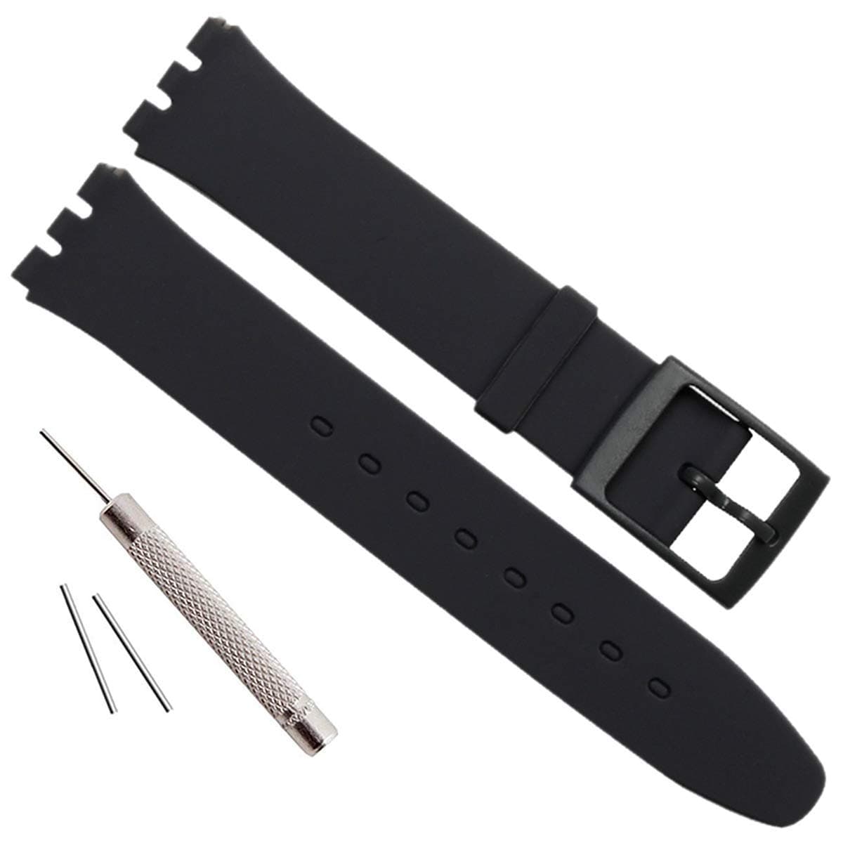 Ultra-thin Replacement Waterproof Silicone Rubber Watch Strap Watch Band for Swatch Skin Series