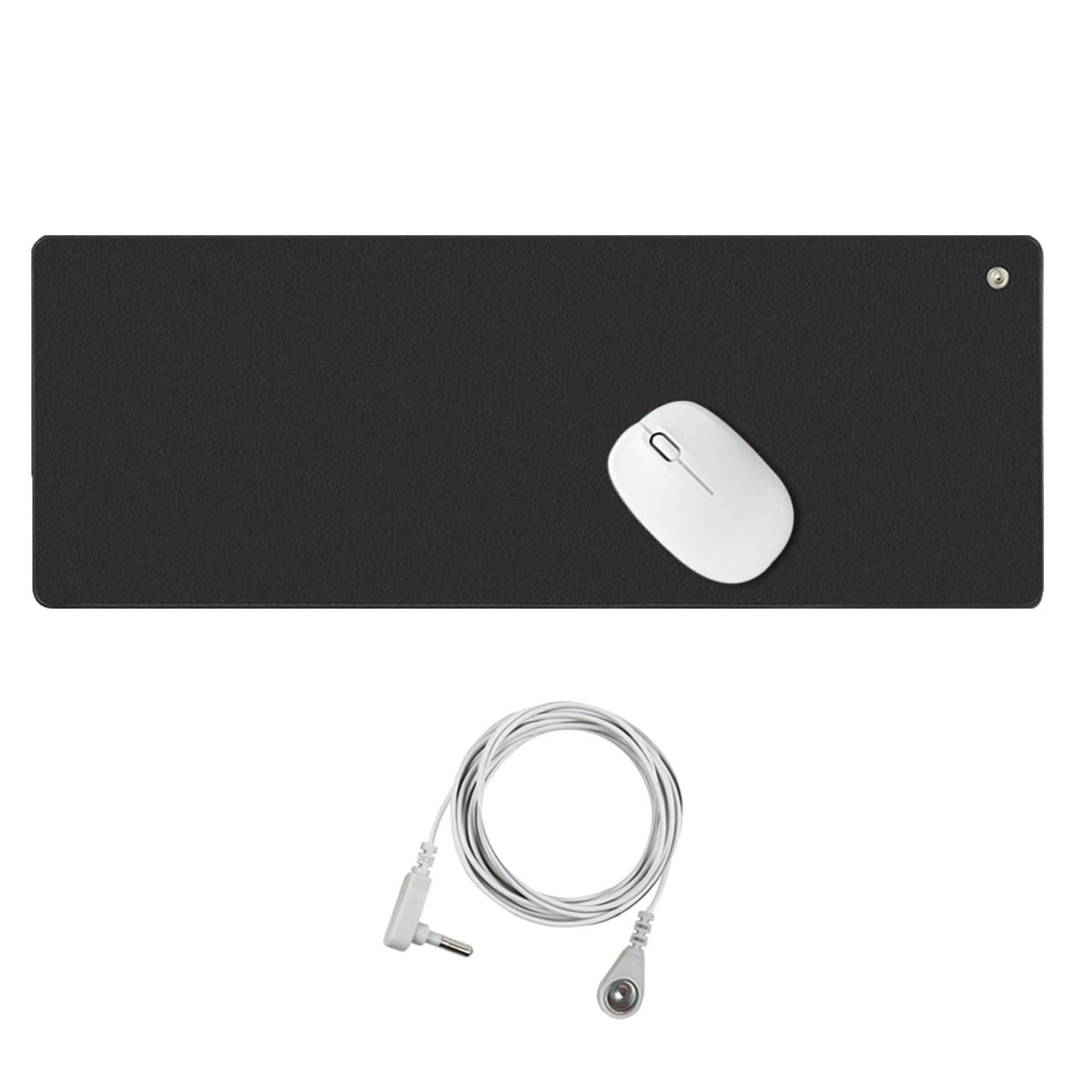 Grounding Mat Computer Mouse Pad,Reduce Pain and Inflammation, Reconnect to The Earth EMF Recovery,11.8x9.8 inches Fits for Study and Working