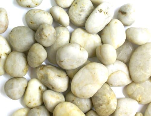 Off-White River Rocks 1-2", Natural Rocks for Decorating, Crafts or Landscaping