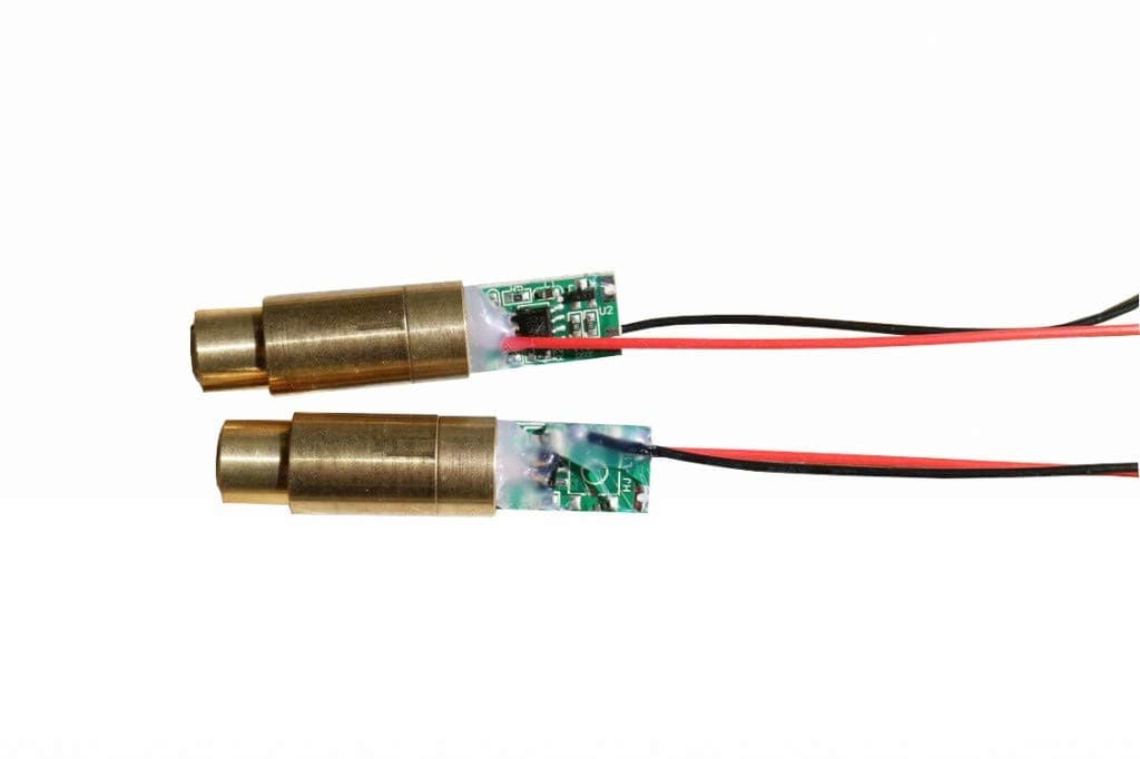 Green Laser Modules GM532-50 (DOT Laser) Green Diode Modules 2 Pack (Solder Wires)