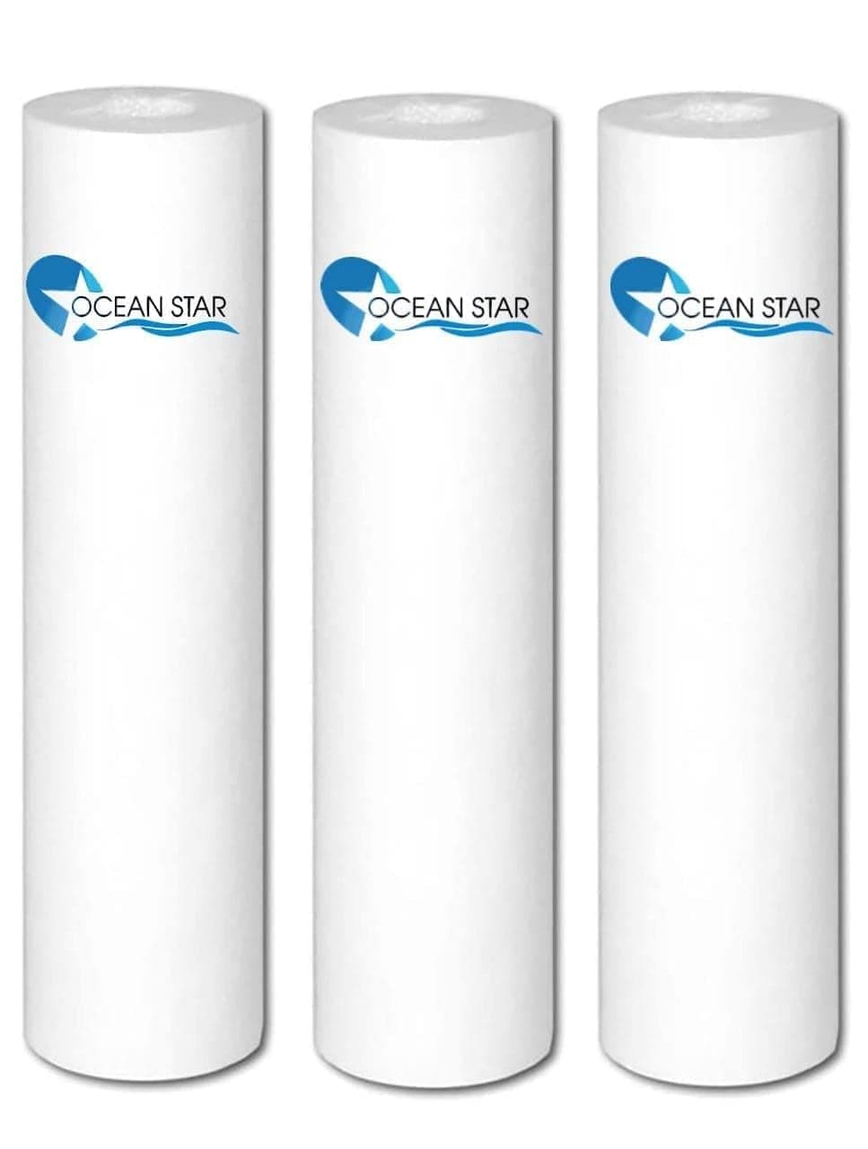 OCEAN STAR TECHNOLOGIES - Ro Water Filter Candles, Pp Spun Filter 10 Inch, 5 Micron for Water Purifier (85 Grams Pack of 3) ( )