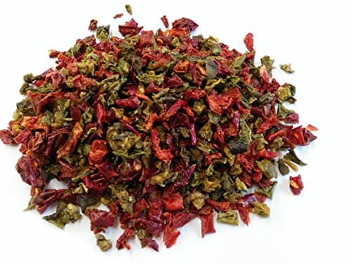 SPEEDRANGE Mixed Dried Bell Peppers 400g - Includes Green & Red Pepper Flakes - Rich in Flavour & Colour - Ideal for Soups, Stews & Sauces - Natural Source of Nutrients - Great Travel Snack
