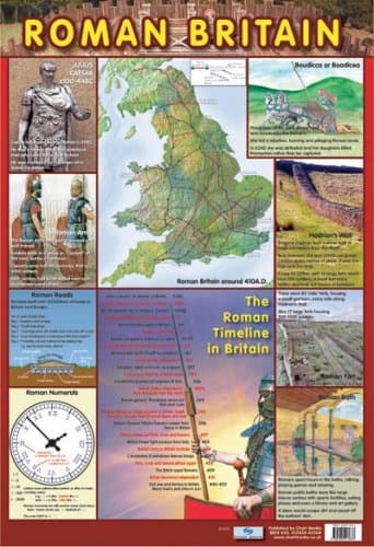 Roman Britain - Educational Poster Chart (60x40cm)