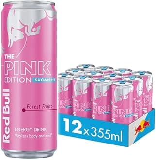 Energy Drink Sugar Free Pink Edition Forest Fruits, 355 ml x12