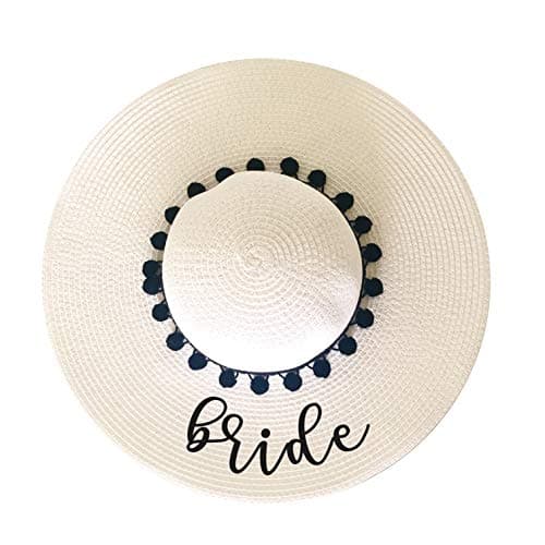 Four Seasons Accessories Bride-Floopy-Hat (White/Black)
