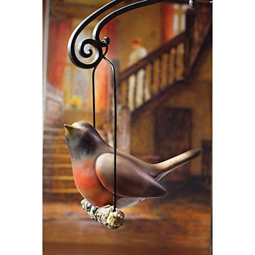 Singing Robin Hand-Painted Hanging Resin Figurine