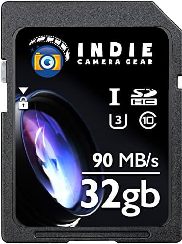Indie Camera Gear 32GB SDHC UHS-I Class 10 Memory Card Up to 90MB/s