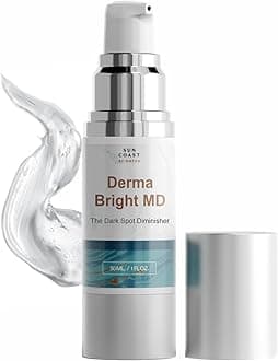 Derma Bright MD - Dark Spot Diminisher with Vitamin C & Hyaluronic Acid - Brightening Face Serum for Uneven Skin Tone and Age Spots - 1 Fl Oz (Pack of 1)