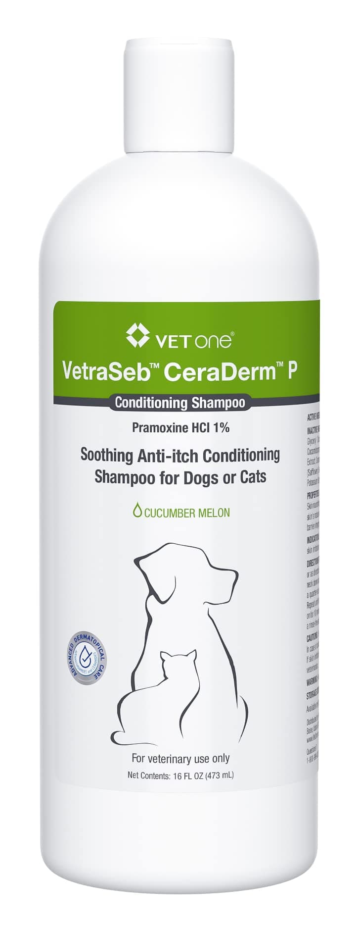VetraSeb CeraDerm P Conditioning Shampoo 16oz