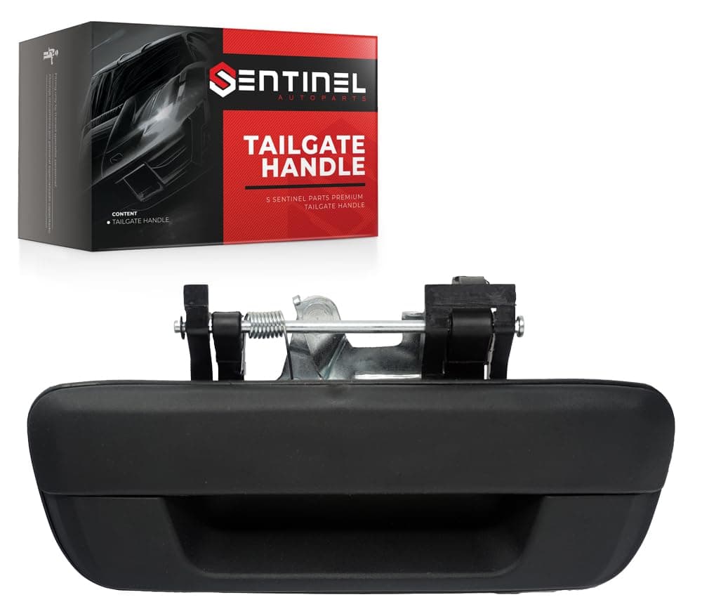 Sentinel Parts Tailgate Door Handle Compatible Replacement for 2004-2014 Chevrolet Colorado GMC Canyon 97319415, GM1915127 Black