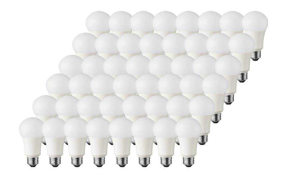 60W A19 48 Pack, Soft White (2700K), Non-Dimmable Energy Star Rated Light Bulbs