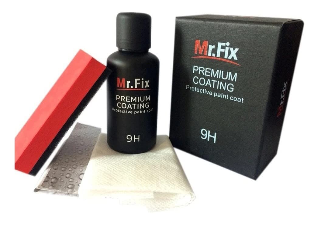 Careflection Upgraded Mr. Fix 9h High Gloss Ceramic Car Coating Kit, Anti-Scratch Care Paint Polish Sealant (30 Ml, Black)