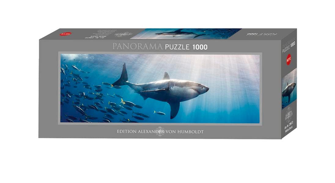 Heye White Shark 1000 Piece Panoramic Jigsaw Puzzle
