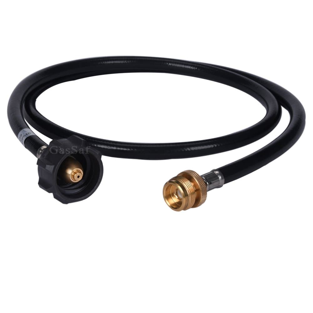 GasSaf 5FT Propane Adapter and Hose Assembly Replacement with Hose for Type1 LP Tank and Gas Grill-CSA Certified