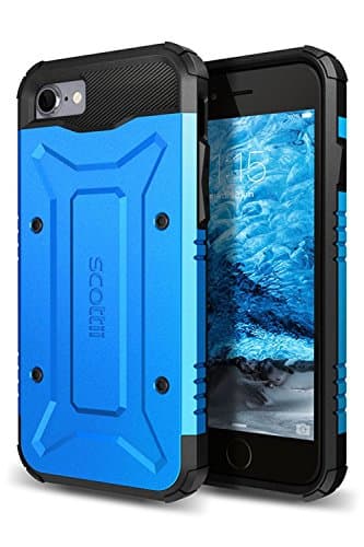 iPhone 7 Case, Tactical Titan Rugged Case for iPhone 7, Rugged iPhone 7 Case (Electric Blue - iPhone 7)