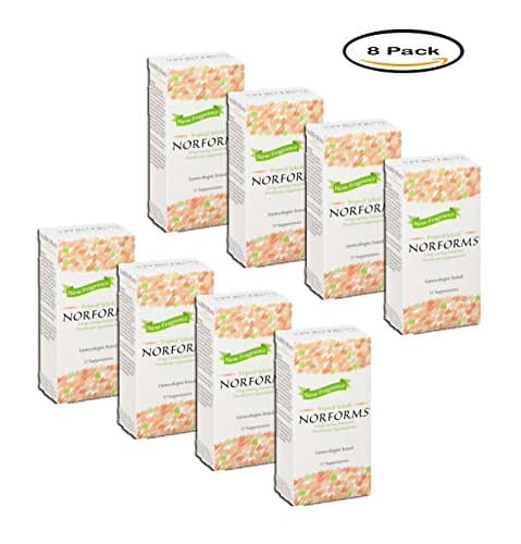 PACK OF 8 - Norforms Deodorant Suppositories, Tropical Splash, 12 Ct