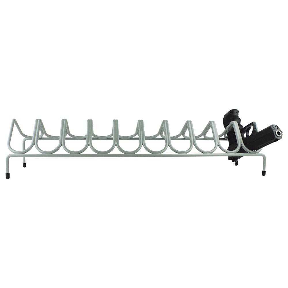 Versatile Rack Vr10 Safe Handgun Rack, 23.25"x5.5", Gray, Holds 10 Guns