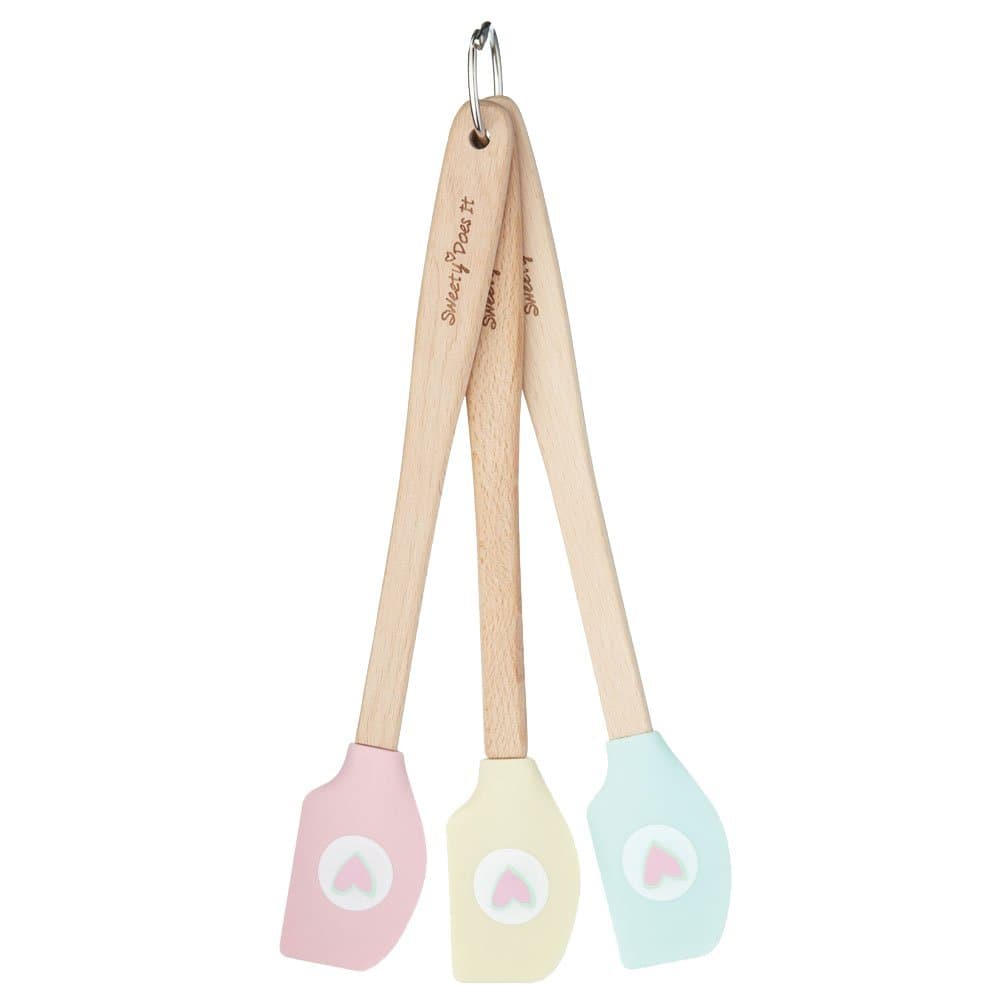2 X Sweetly Does It Small Spatulas for Baking, Silicone, Multi-Colour
