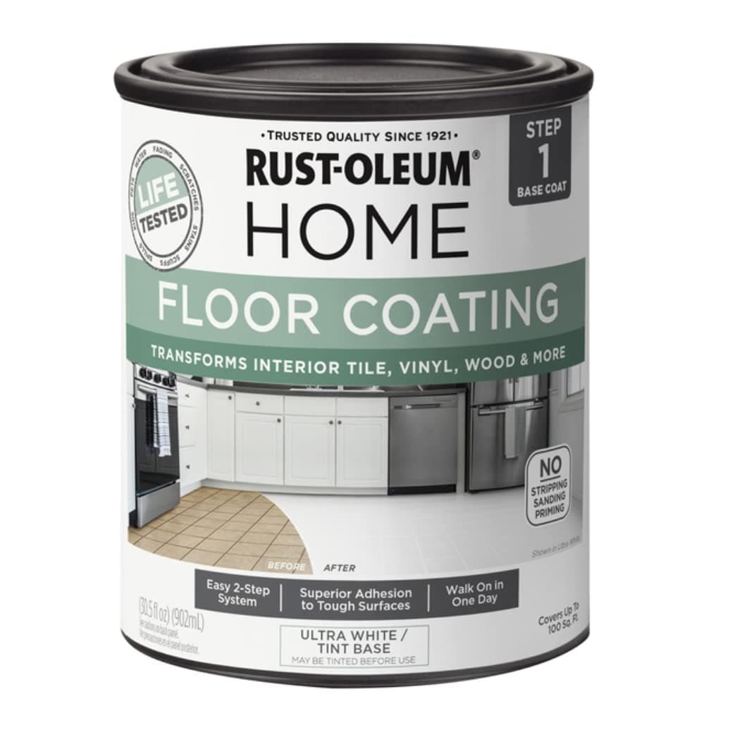 Home Floor Coating Ultra White Tint Base Base Coat Quart (Pack of 1)