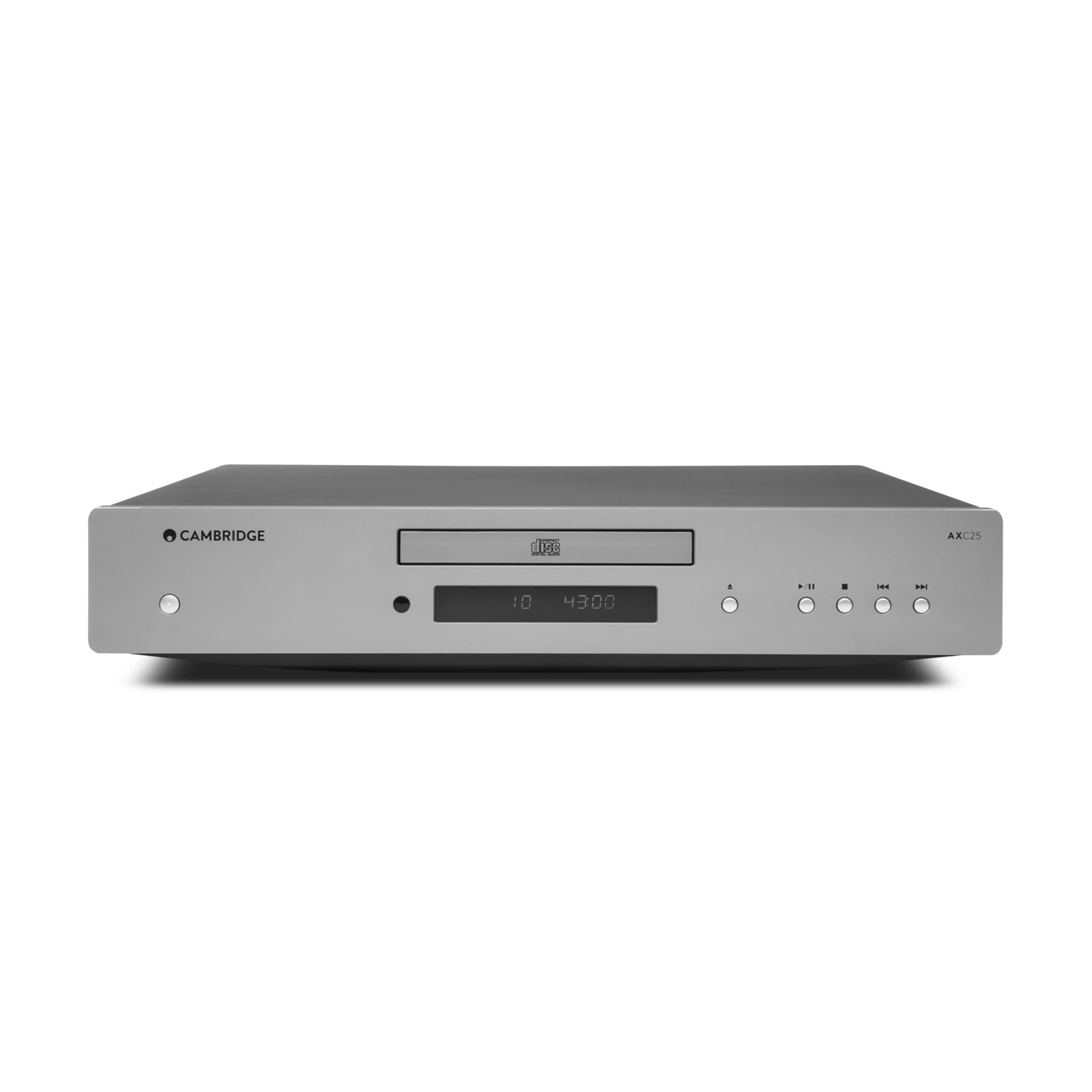 AXC25 - Separate CD Player for HiFi System Featuring Gapless Playback and Wolfson DAC - Lunar Grey