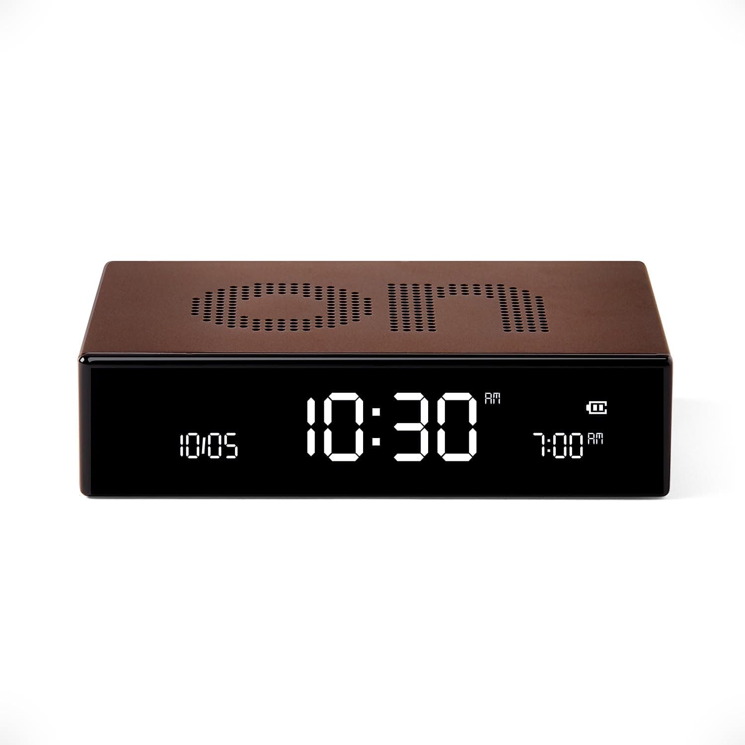 Lexon FLIP Premium LCD Alarm Clock (Bronze)