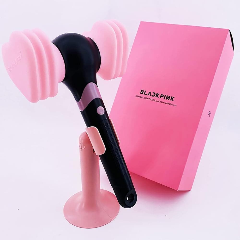 Blackpin Ver 2 Bluetooth LED Light Stick to Adjust the Colour of Concerts Jisoo, Jennnie, Rosé, Lisa for Fans (Color : Version 2)