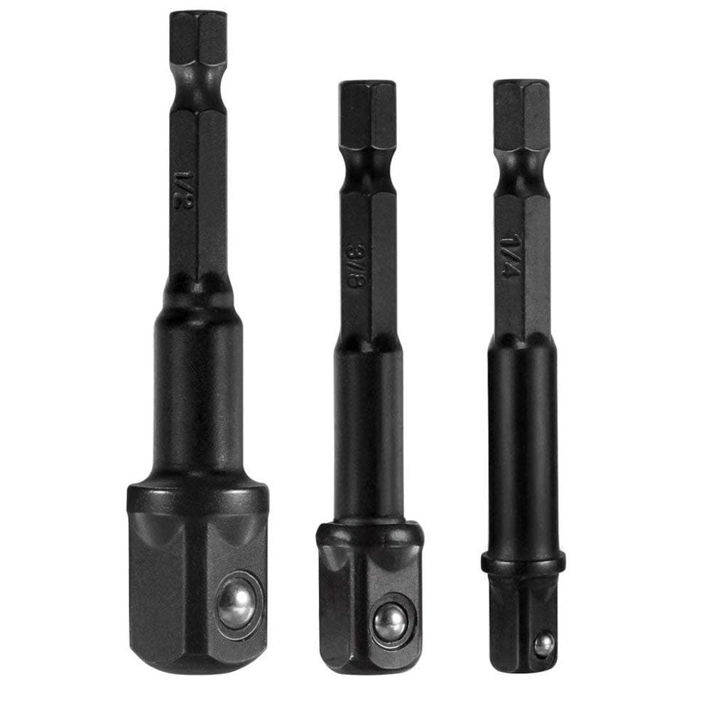 'Jteng Socket Adapter Screw BENSCH Lussel Adapter Hand Tools Repair Tools Adaptor Hex to 1/4 Inch/1/2/3/8 "