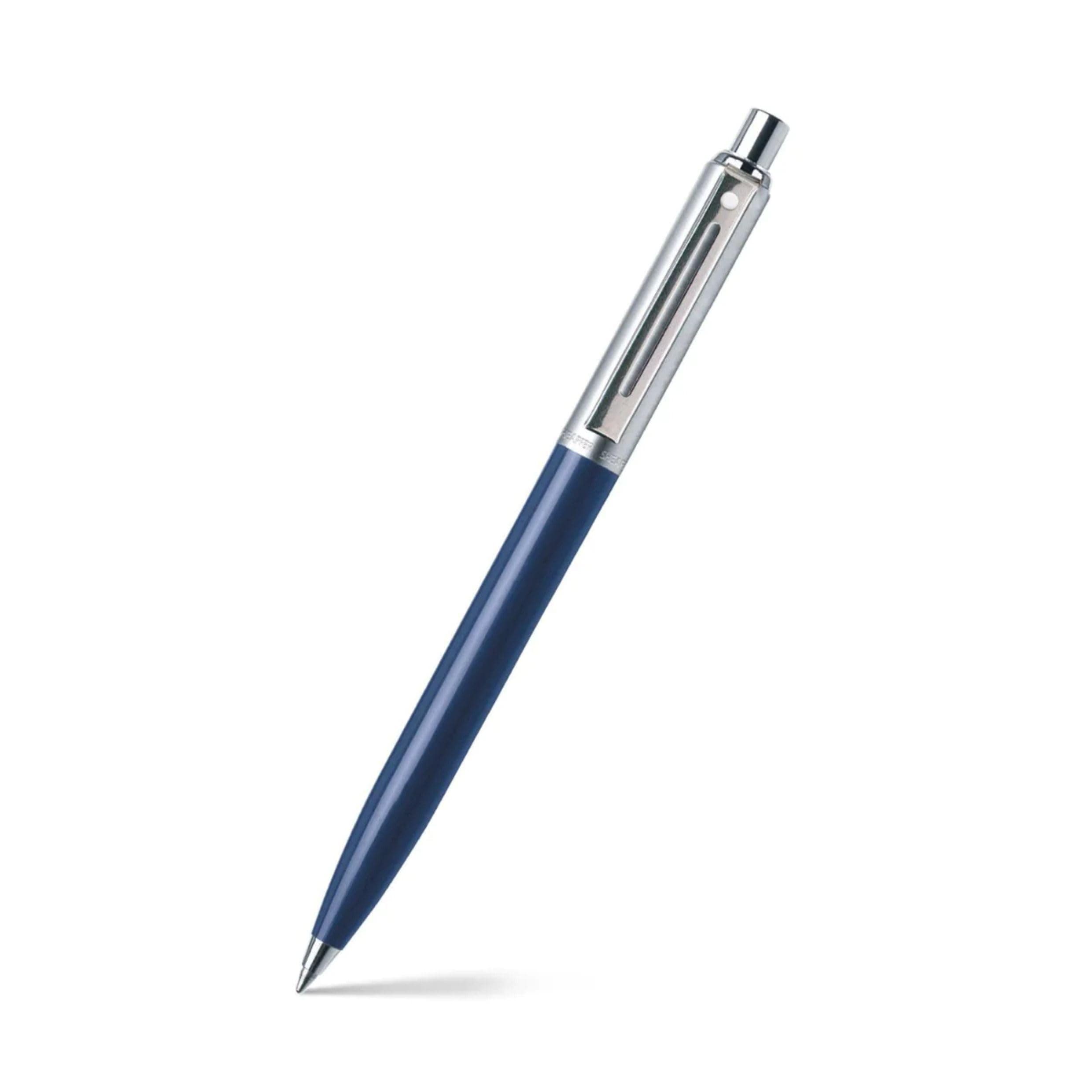 Sentinel Blue Ballpoint Pen with Chrome Trim