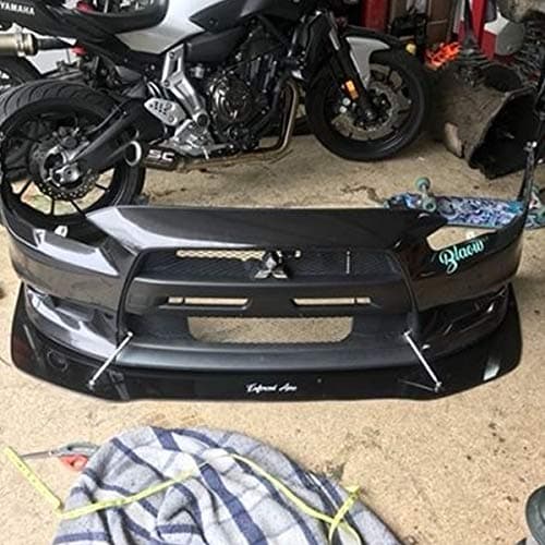 Mitsubishi Evo X Front Lip Splitter V2 - No Support Rods