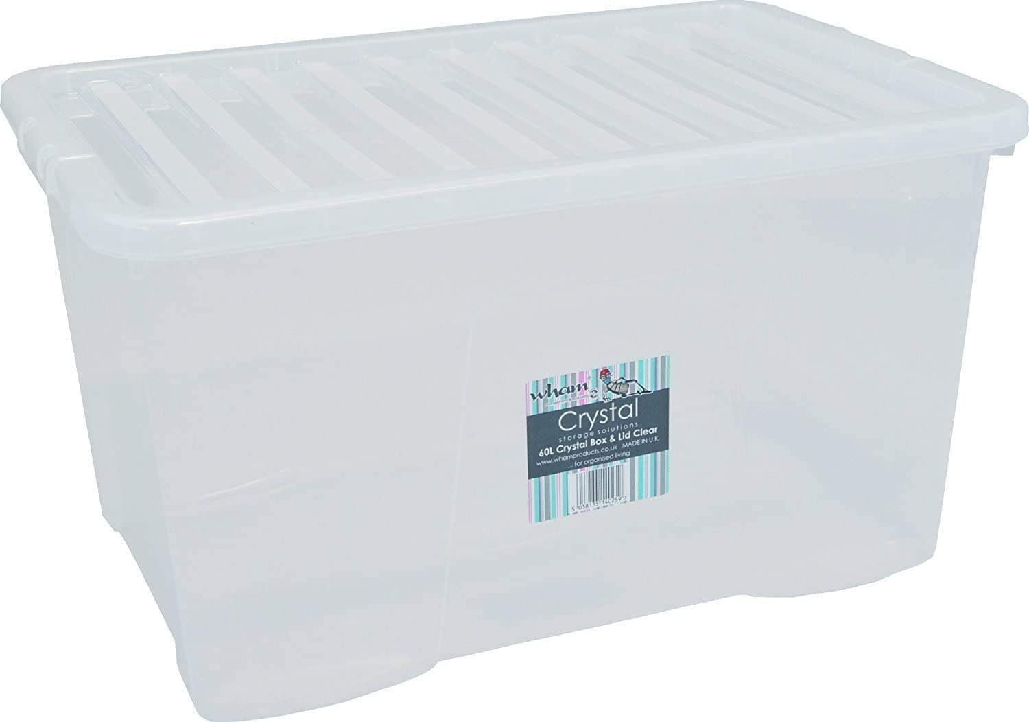 Plastic Storage Boxes - Pack Of 5 (60 Litre)