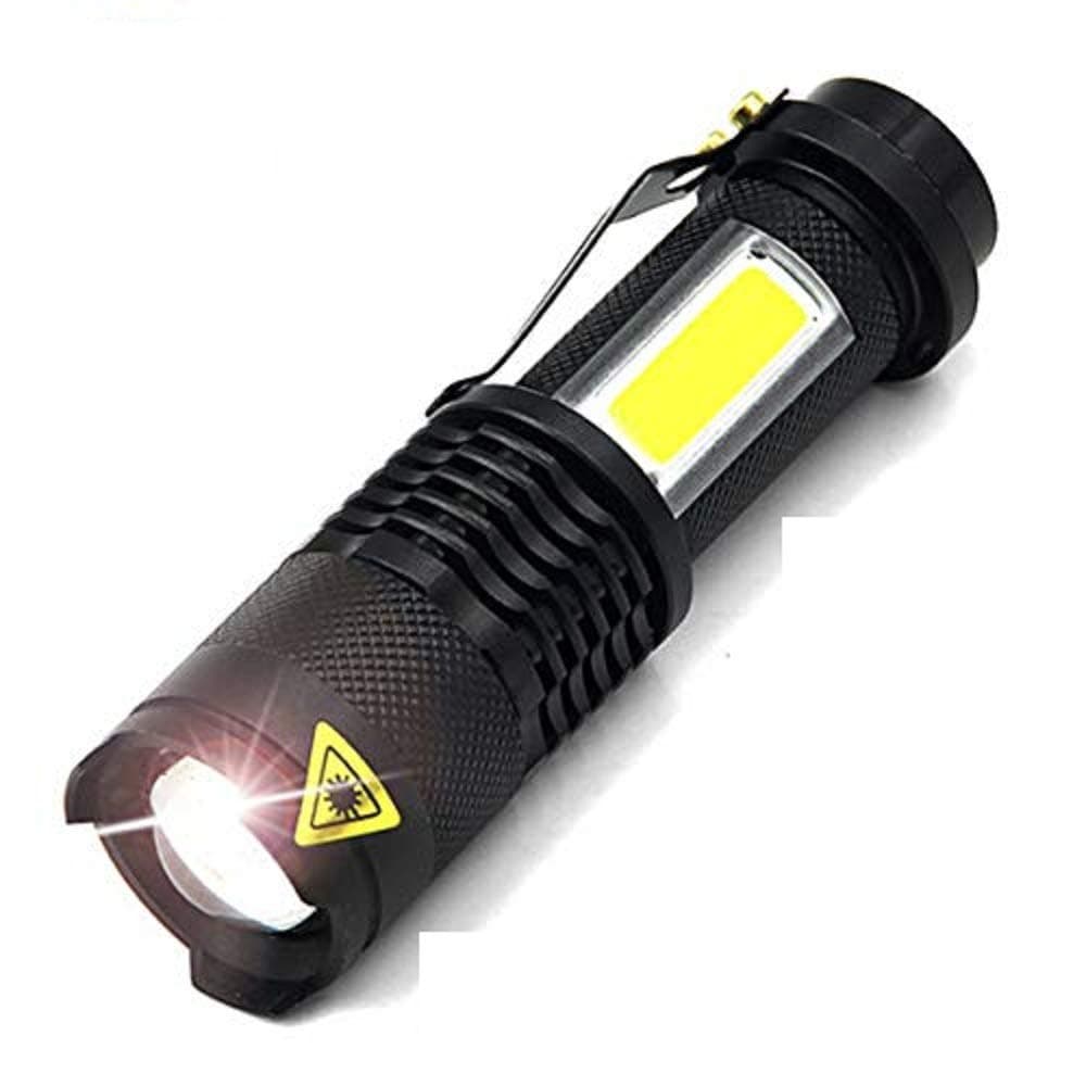 PRAISH Mini Led Torch 7W 2000Lm Cree Led Flashlight Adjustable Focus Zoom Flash Light Lamp