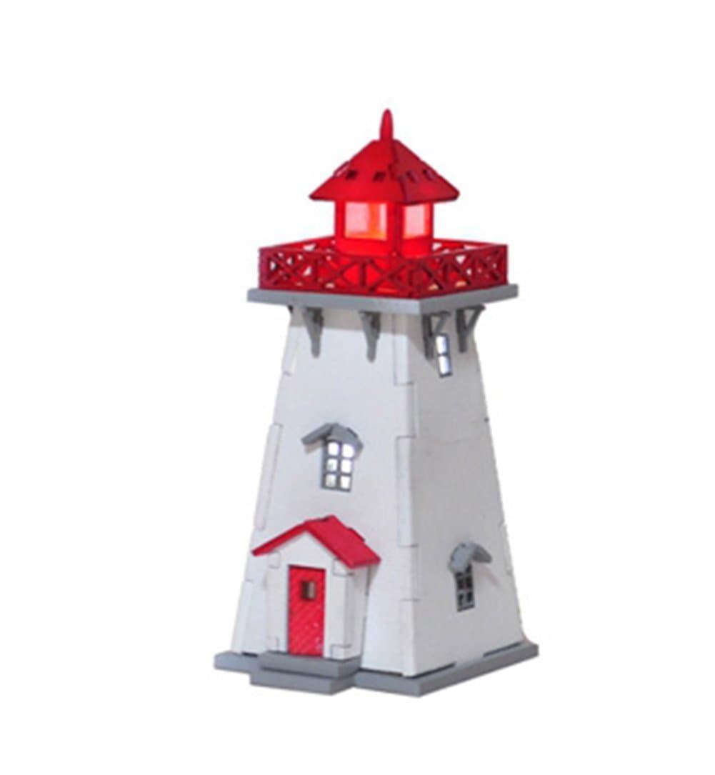 YOUNGMODELER DESKTOP Wooden Assembly Model Kits. (LED Lighthouse)