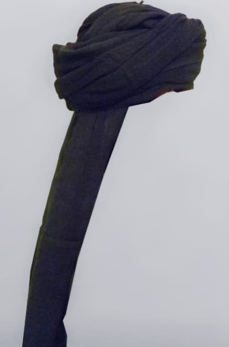 BLACK TURBAN AMAMA CLOTH