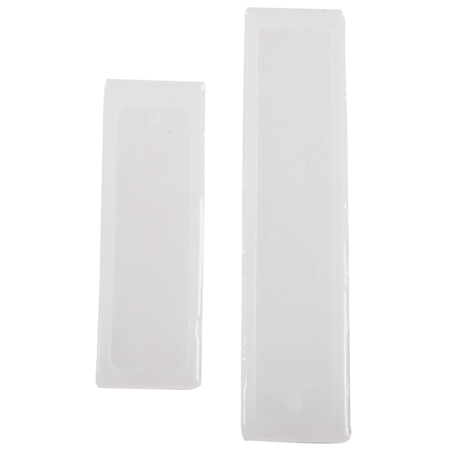 TOOGOO 2 Pcs/Set Rectangle Silicone Bookmark, DIY Bookmark Mould Making Epoxy Resin Jewelry DIY Craft Silicone Transparent