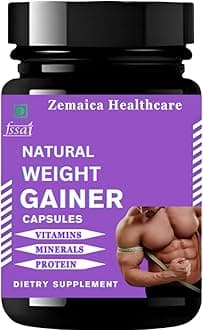 Natural Weight Gainer/improved formula I Ayurvedic Weight Gainer I Helps Improving Digestion and Muscle Mass for Men & Women | Ayurvedic Capsule 30 P1
