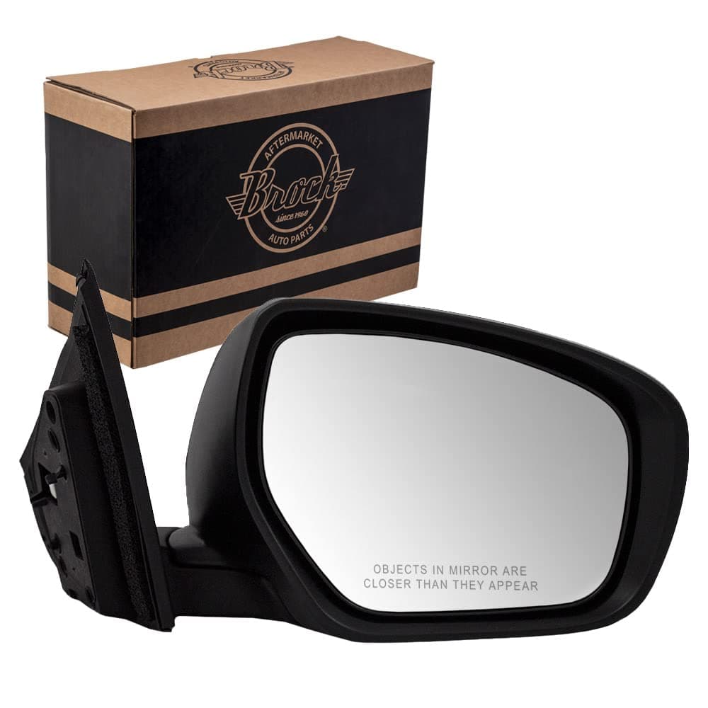 Brock Passengers Power Side View Mirror Heated Flat Glass Replacement for Mazda CX-9 SUV TE70-69-12ZG