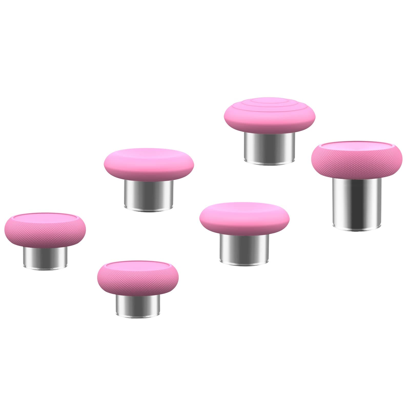E-MODS GAMINGMetal Thumbsticks Joysticks Replacement for Xbox One Elite Controller Series 2 Model 1797, Elite Series 2 Core (6-IN-1-Pink, Black)
