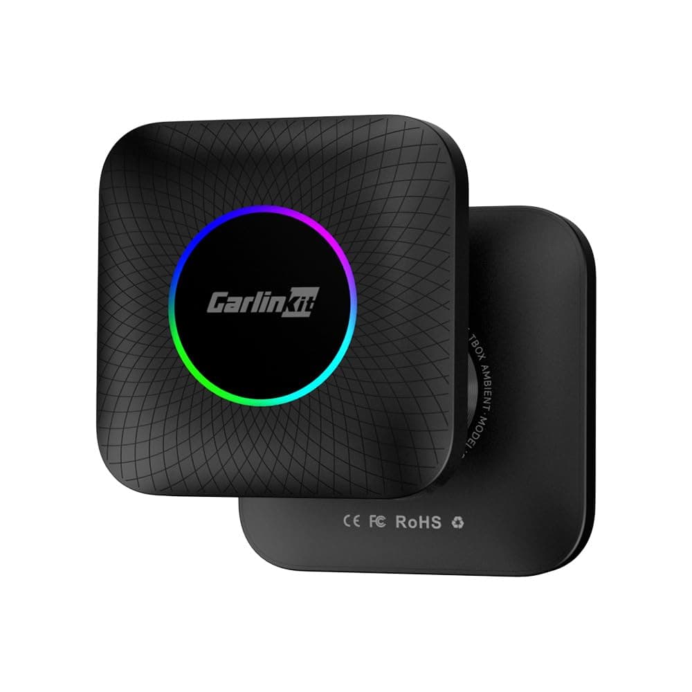 Carlinkit Latest Ai Box LED, Android 13, Qualcomm 6225, 8GB+128GB, Wireless CarPlay Android Auto 3-in-1 Dongle comes with Google Play Store, Streaming Video, Only for the Vehicle with Wired CarPlay