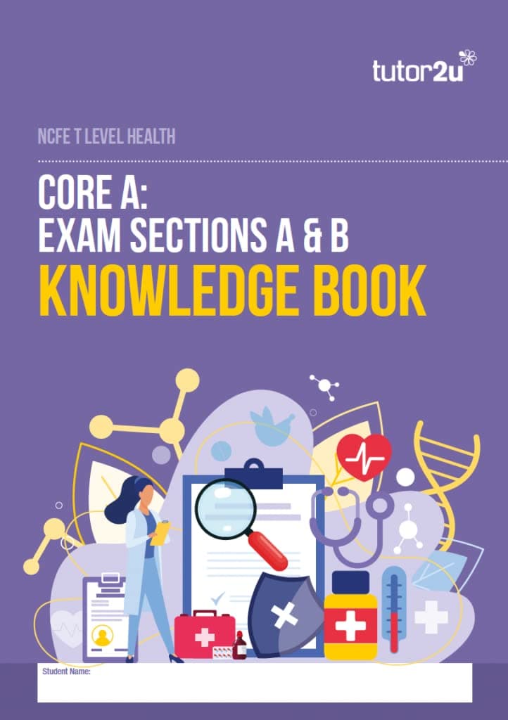 NCFE T Level Health Core A: Exam Sections A & B Knowledge Book