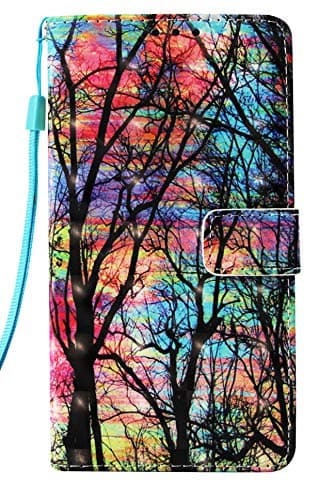 Compatible with Samsung Galaxy S10+ Case, S10 Plus 6.4" 2019 Leather Wallet Folio Heavy Duty Full Body Protective Phone Cover Credit Card Magnetic Kickstand Smartphone Accessories Color Tree