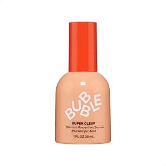 Bubble Skincare Super Clear 2% Salicylic Acid Skin Care Serum - Skin-Soothing Salicylic Acid Serum Enriched with Willow Bark Extract, Colloidal Oatmeal & Antioxidant-Rich Neem Seed Oil (30ml)