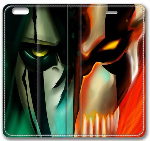 Iphone 6 Plus case anime,Bleach Anime Character Wallpaper Design for Iphone 6 Plus Flip Leather Case With Stand