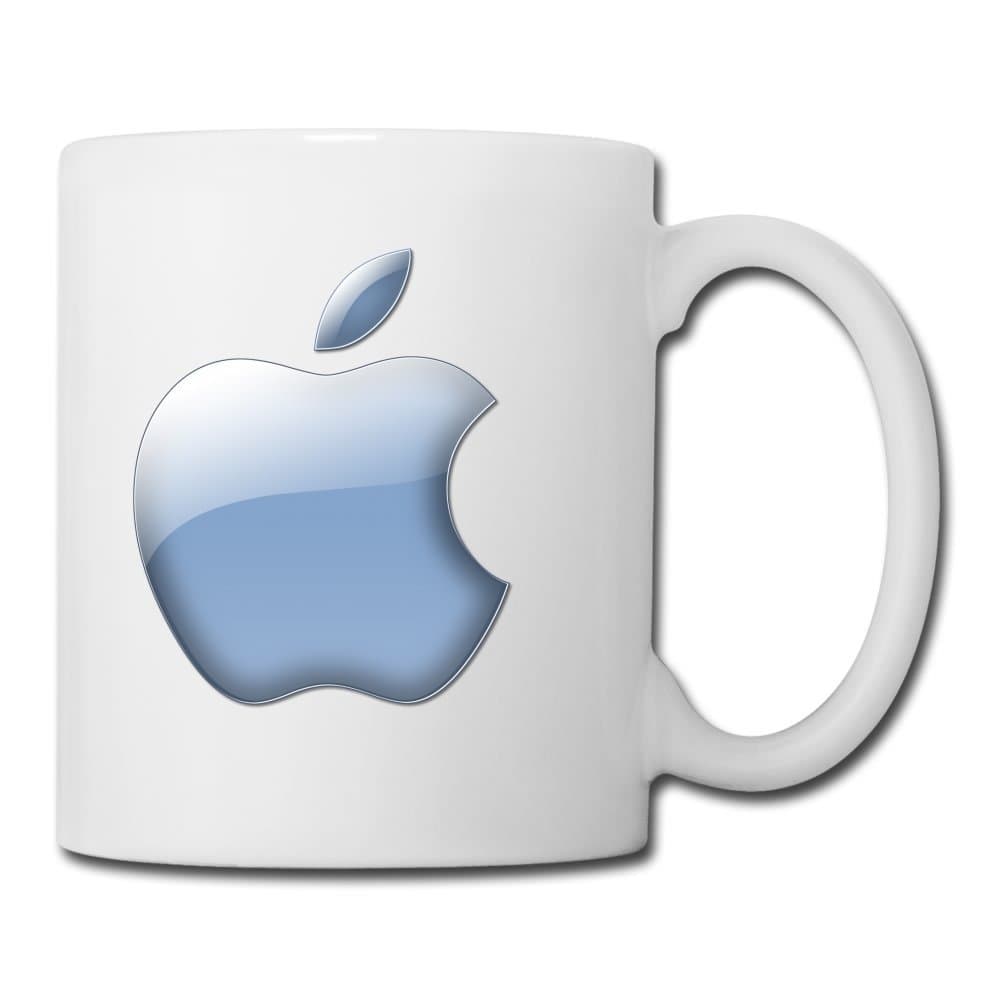Blue Apple Logo Design 11oz Coffee Mug by FrankBlake
