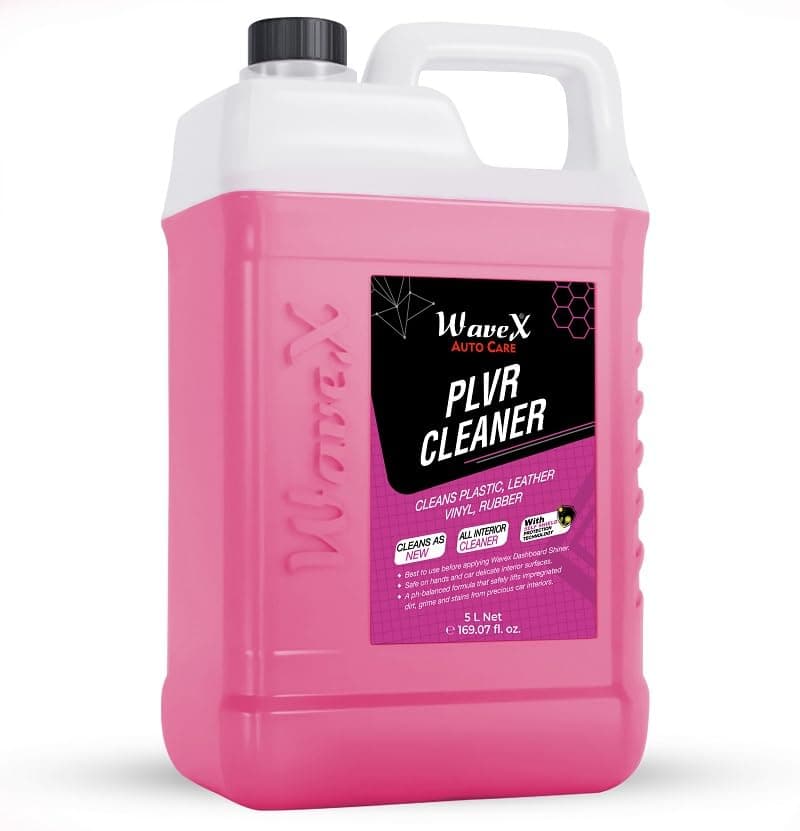 Wavex PLVR Car Interior Cleaner (5 L) | Car Interior Cleaner for Plastic, Leather, Vinyl & Rubber | Important Car Cleaning Accessories, Works well as a Car Dashboard Cleaner & Car Leather Seat Cleaner