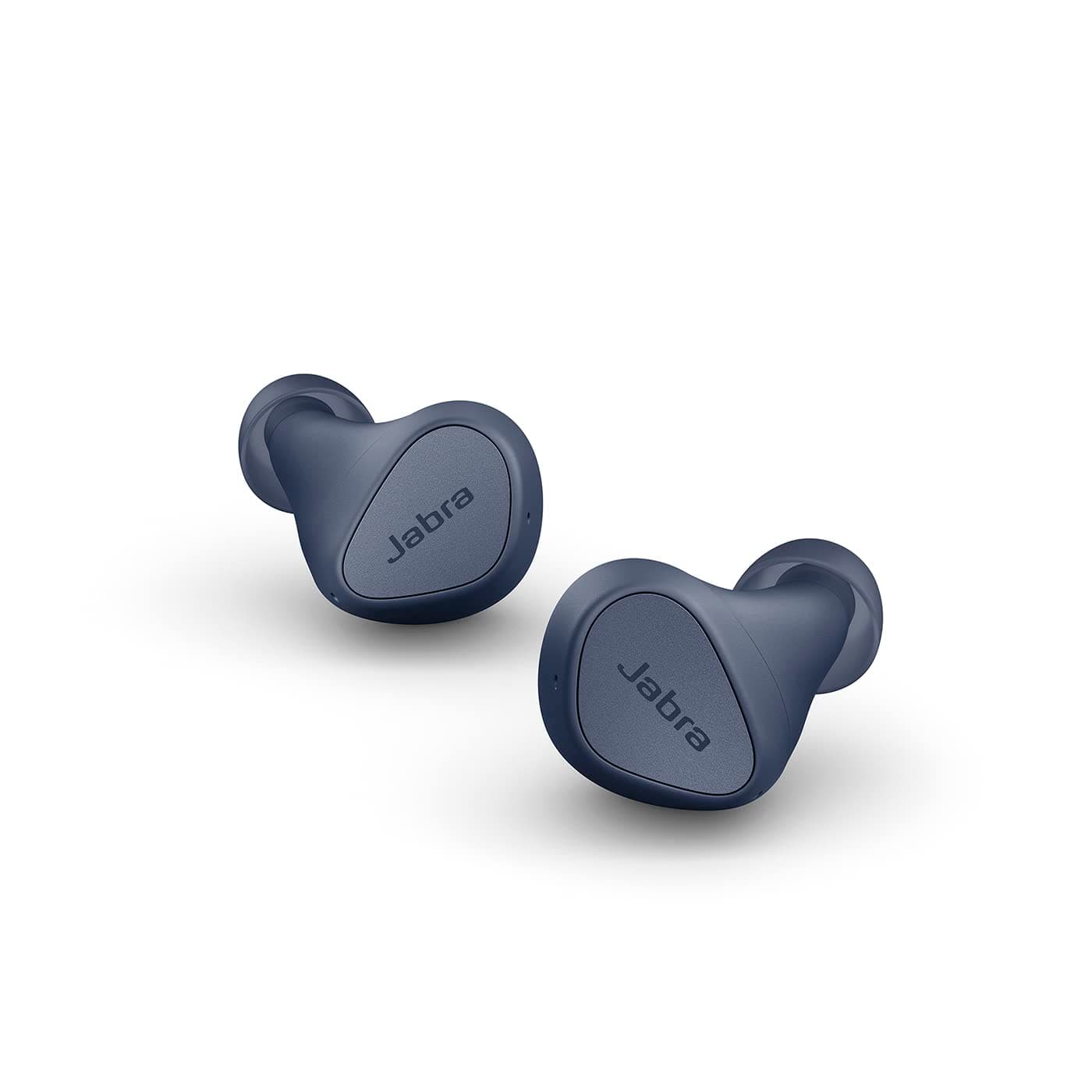 Jabra Elite 4 Wireless Earbuds, Active Noise Cancelling, Discreet and Comfortable Bluetooth Earphones with Spotify Tap Playback, Google Fast Pair, Microsoft Swift Pair and Multipoint - Navy
