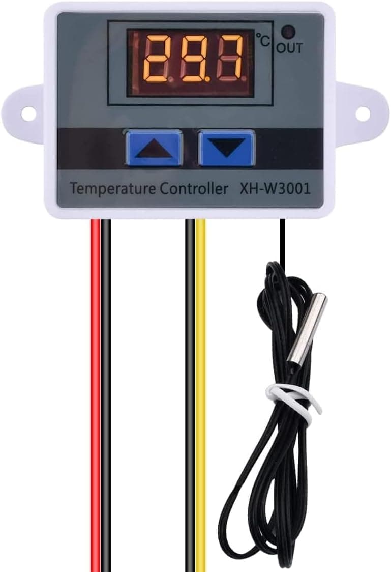 Real Instruments XH-W3001 Digital Led Temperature Controller Thermocouple Incubator 220V AC 10A Thermostat Control Ntc Sensor Probe Incubator Temperature Controller For Egg Incubator