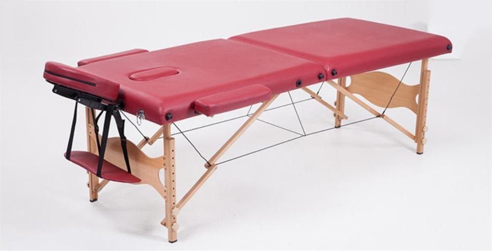 Professional Massage Table Portable Spa Foldable Massage Bed with Carry Bag Salon Furniture Wooden Folding Beauty Bed