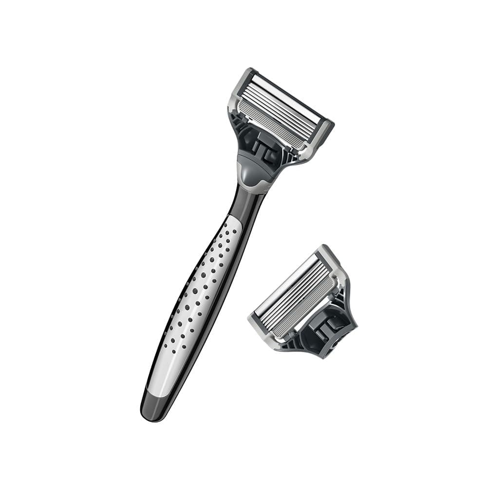 Original Craft Edition Men's Razor, Includes Weighted Handle and 2 Razor Blade Refills